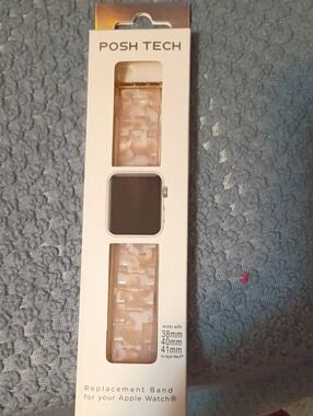 Marble Resin Replacement Band for Apple Watch - Pink/Cream